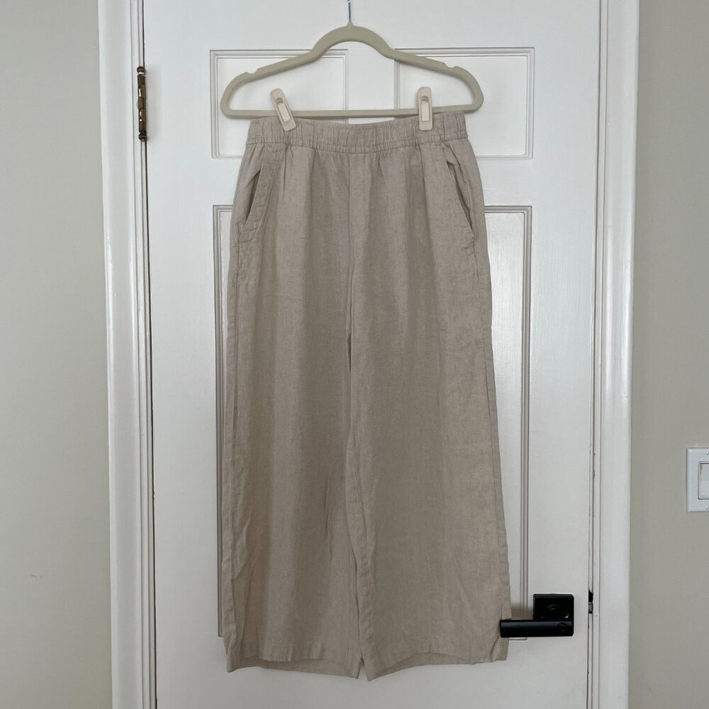Old Navy Beige Wide Leg Pants Size Petite M